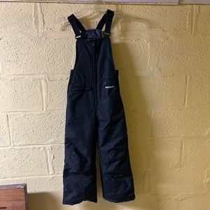 SkiGear black snow bibs - Child XS/5